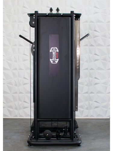 Muscle-Flight Trainer - Muscle D Fitness - Heavy Base - Adjustable Height and Range of Motion - Selectorized